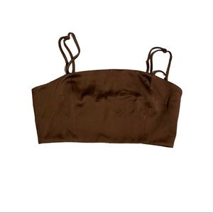 Zara Black Crop Bra Top